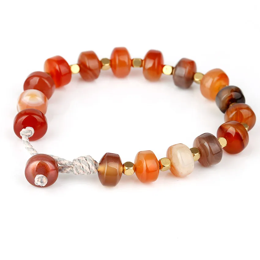 Moories-Sea-Glass-Boho-Bracelets-Summer-Women's-Bohemian-Bracelet-for-Women-men-Natural-Stones-Bracelet Stainless-Steel-Sliding-Buckle-Handmade-Adjustable-Bracelets-for-Woman-Jewelry-Fashion-2018-Wooden-. ( (4)