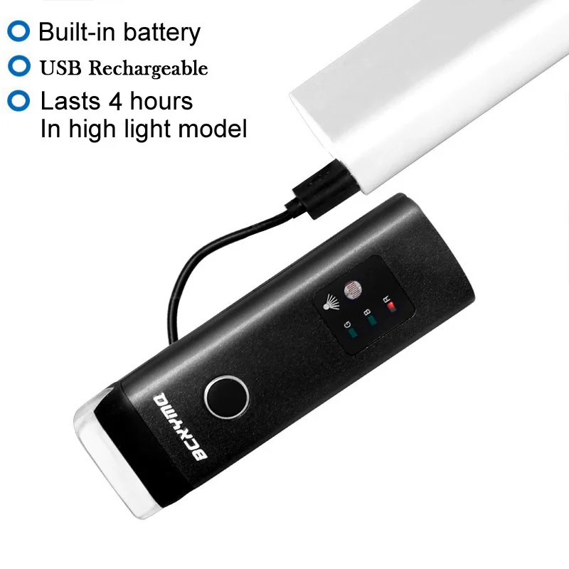 Clearance BCXYMQ Bicycle Light Built-in Battery Bike Light USB Rechargeable Cycling Accessories Durable 4 Hours 4 Modes Smart Sensor 1