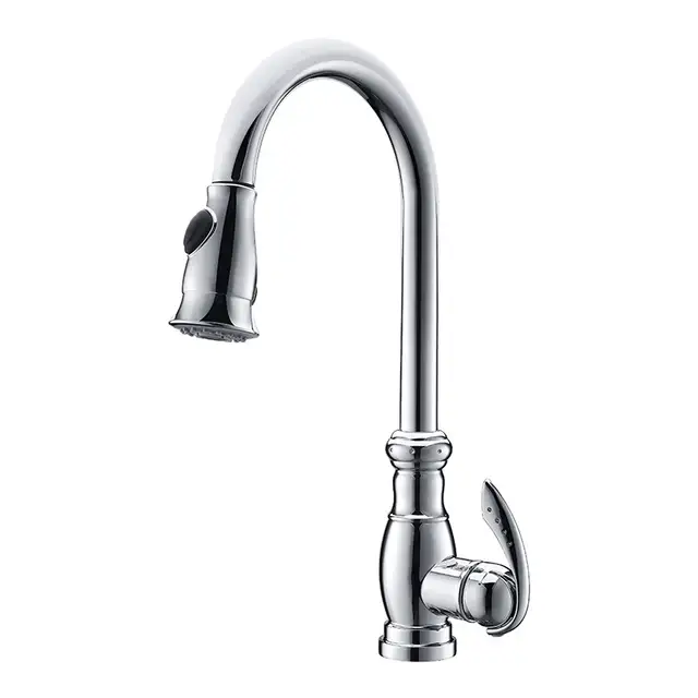 18 Pull Down Spray Kitchen Faucet With Dual Function Sprayhead