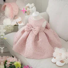 Детское кружевное платье года для девочек новейшее бальное платье с бантом новогоднее нарядное платье для девочек в подарок на год наряд для костюмированной вечеринки для детей 1-5 лет