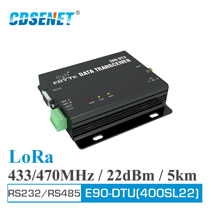 

E90-DTU-400SL22 LoRa Relay 22dBm RS232 RS485 433MHz 470MHz Modbus Transceiver and Receiver LBT RSSI Wireless RF Transceiver