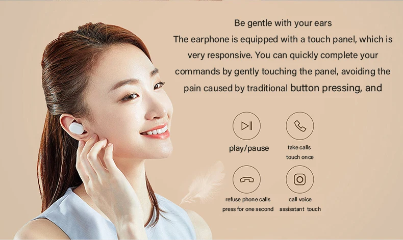 Mi Bluetooth earphone AirDots Youth Edition True Wireless Sports Bluetooth Headsets In-ear Stereo Call Mini Drive Stealth