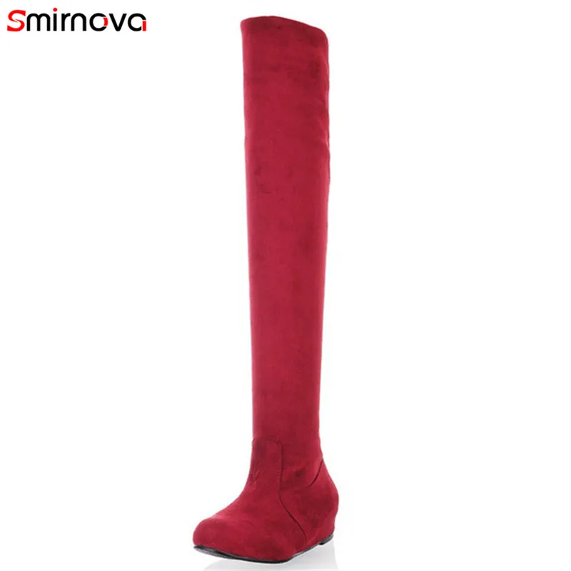thigh high flat boots plus size