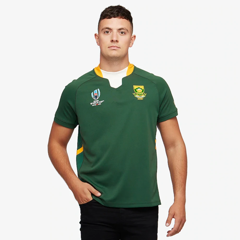 

2019 World Cup South Africa Home Jersey shirt South African national team rugby jerseys shirts s-3xl