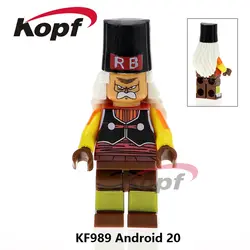 Одной продажи kf989 Super Heroes Android 20 Dragon Ball Z цифры черный Гоку фреиза Mr. сатана здания Конструкторы Игрушечные лошадки для детей