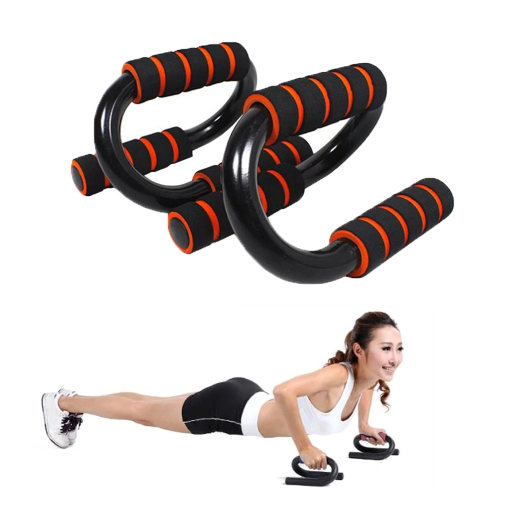 1 Pair Steel Push Ups Handles Grip Fitness Equipment Gym Push Up Support Equip 