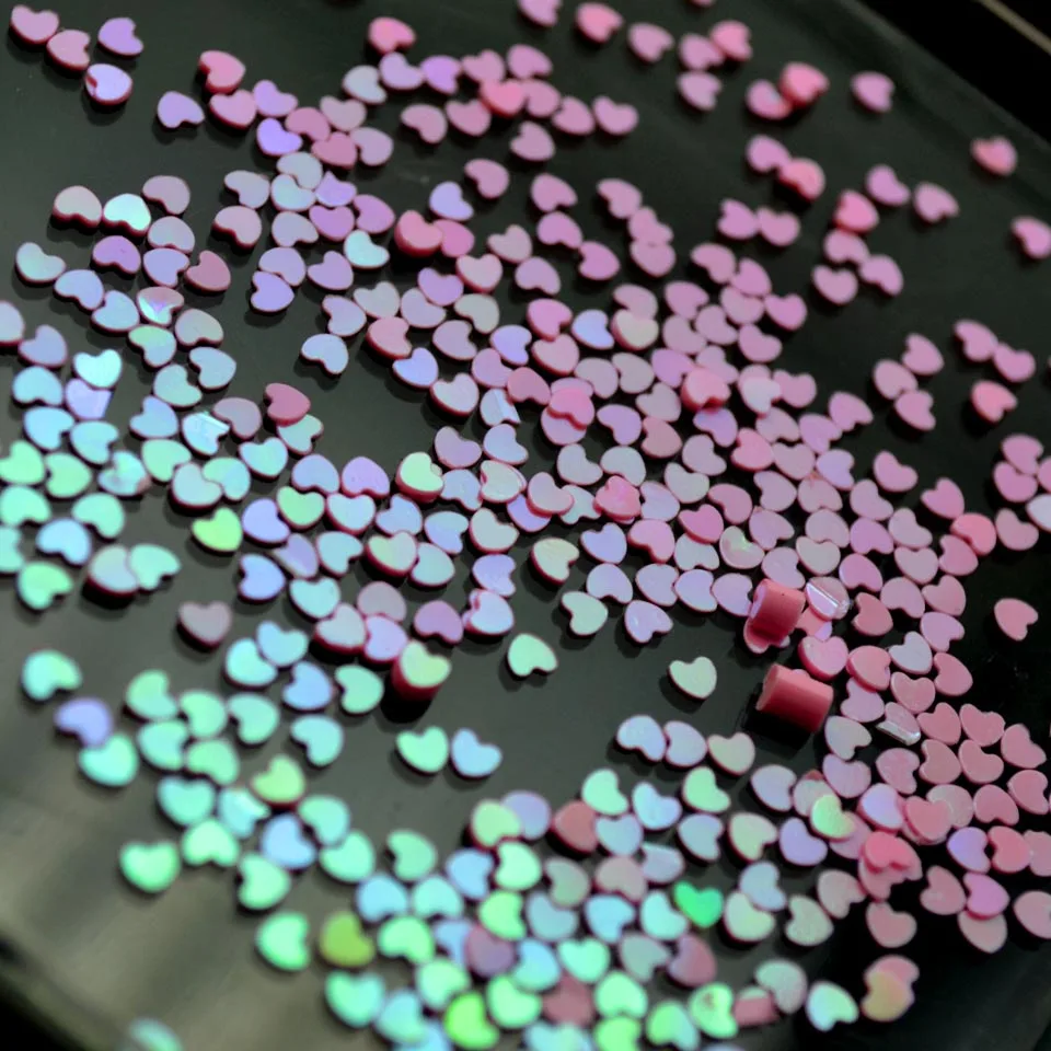 Stars Heart Shape Sequins Holographic 10G/Bag Fine Laser Paillettes Holographic Nail Glitter on Nails Decal Tool SF0074