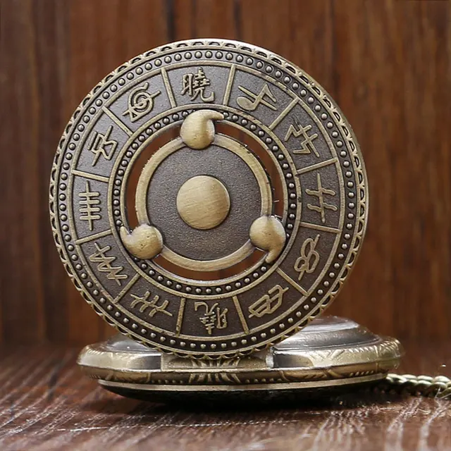 Naruto Weapon Konoha Ninja Village Wrist Pocket Watch Handsome Symbol 