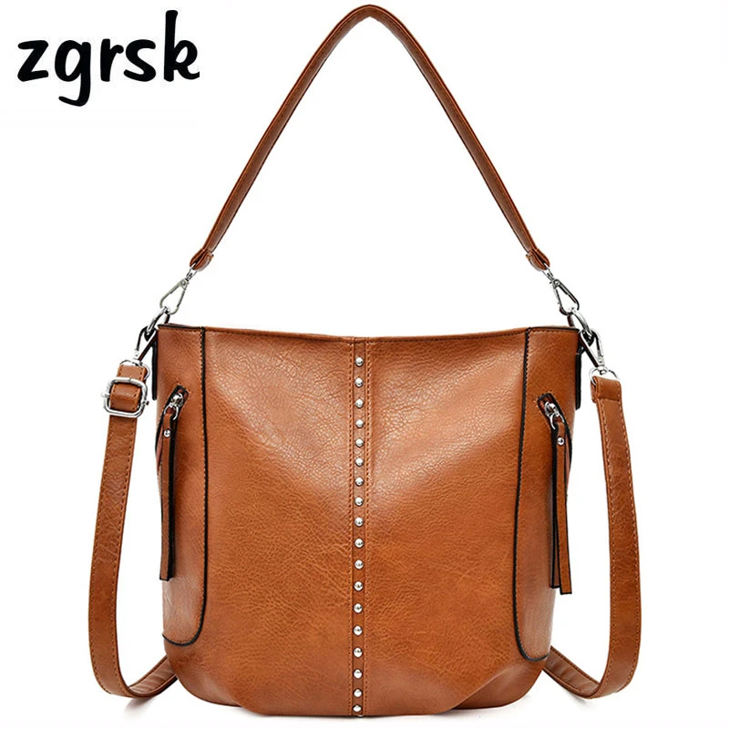 

Female Handbags Party Big Solid Lock Zipper Nylon Leather Handbags Designer Handbags High Quality Black Fashion Bags Bolsa