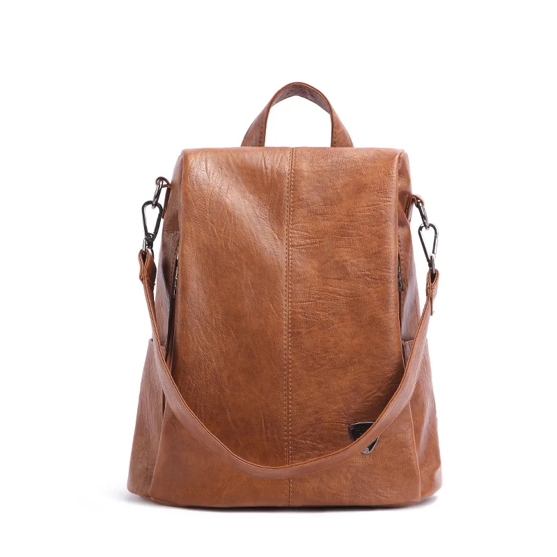 

Backpack Female New Women PU Leather Bag Anti Theft High Quality Softback Urban Fashion s For Girls
