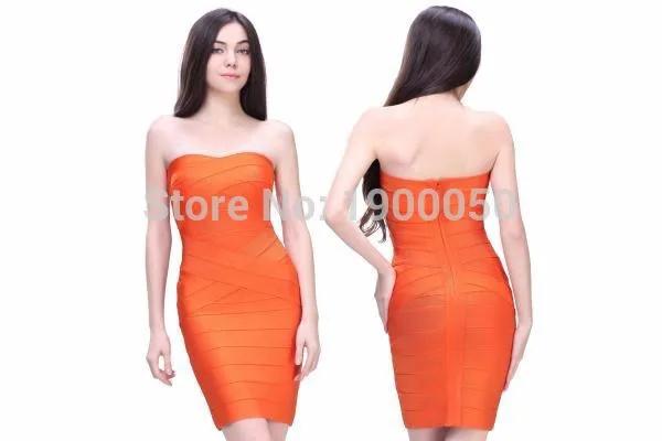 New Strapless Sexy Women Mini Elastic Knitted HL Bodycon 