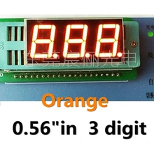 20 штук 0,5" 0.56in оранжевый 3 цифр светодиодный Дисплей модуль 0,56 дюймов DIP цифровая трубка 7 сегмент общий анод 3 цифровой светодиодный Дисплей