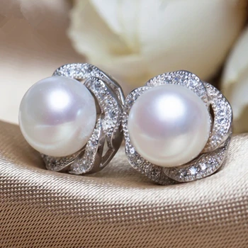 

Eternal wedding Women Gift word 925 Sterling real Pony natural freshwater pearl earrings, 925 Sterling Sun earring