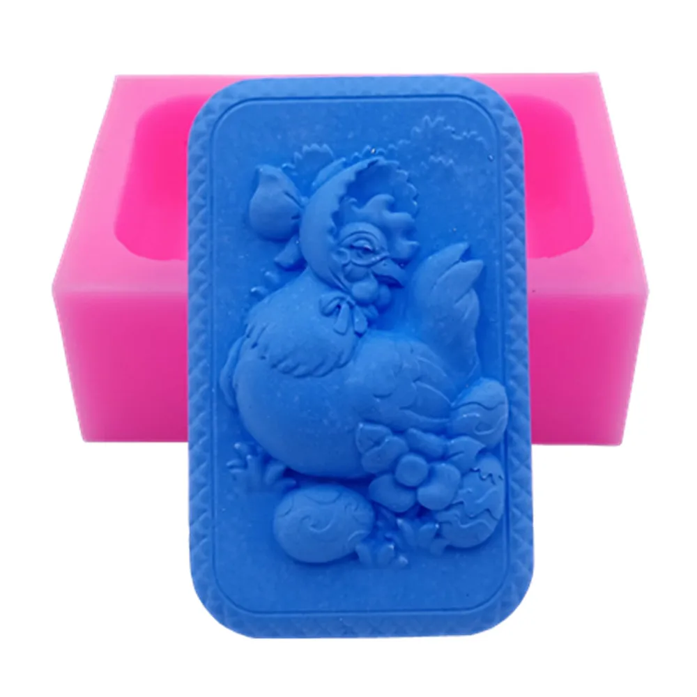 Hen Lay Egg Design Soap Mold Natural Bar Soap Silicone Molds Decorating