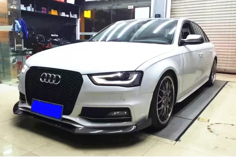 Передний спойлер из углеродного волокна для AUDI A4 S LINE S4 2013|lip splitter|front splitterspoiler lip |