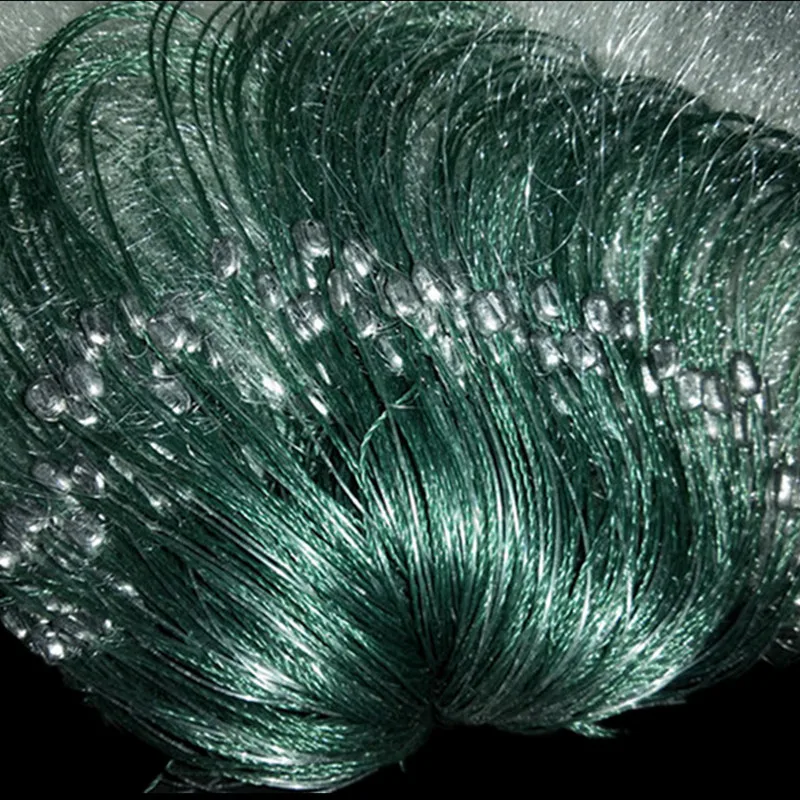 quality H1.2*L60M 3 layer 2.5cm mesh sink net gill net fish trap sticky fishing net  pesca outdoor  fishing network