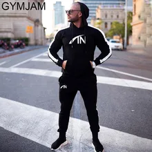 Спортивный костюм мужской Streetwear мужские комплекты 2019 повседневная мужская спортивная одежда