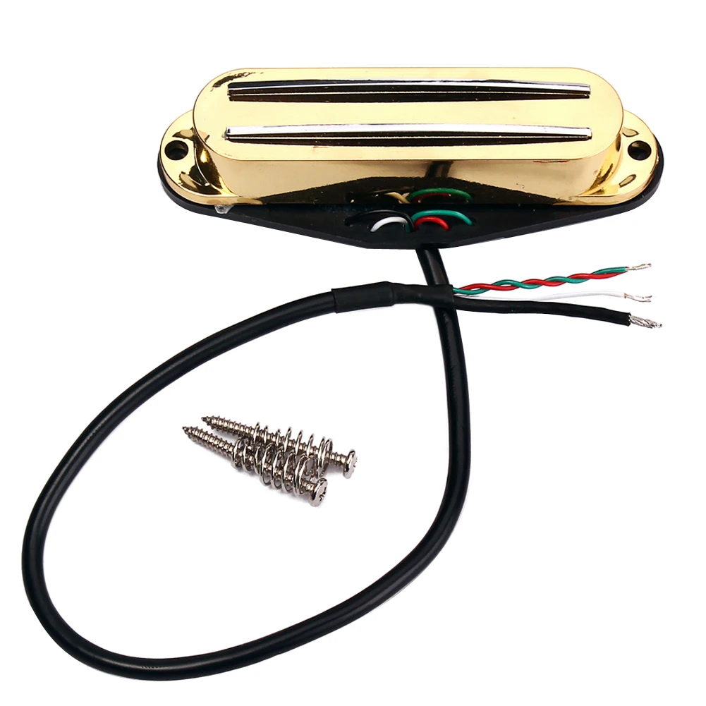 Alta calidad Guitarras pickup 3 colores carriles doble recogida silenciosa para piezas ferrita mini humbucker pickup Guitarras ra Accesorios Alta calidad Guitarras pickup 3 colores carriles doble recogida silenciosa para piezas ferrita mini humbucker pickup Guitarras ra Accesorios