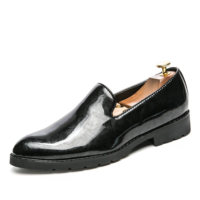 men's cool italian glossy patent leather oxford shoe luxury brand 2017 male unique fashion pointed toe slip on footwear for men (5)