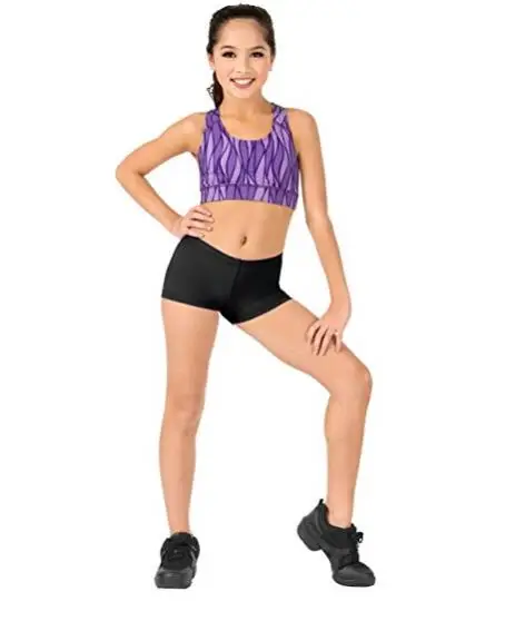 Adult Ballet Dance Shorts Mid Waist Lycra Spandex Nylon Shorts Gymnastic Dance Shorts (5)