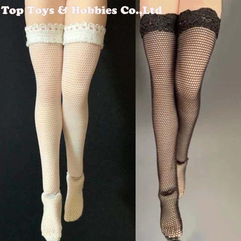 

For Collections 1/12 Scale Lace stockings PH TBL SHF female figure dolls black white colors for 1/12 seemless body