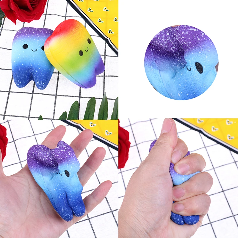 

fun antistress Toy for children adults decompression 11cm Jumbo Squishy kawaii Teeth squishy Slow Rising tooth squishy Squeeze