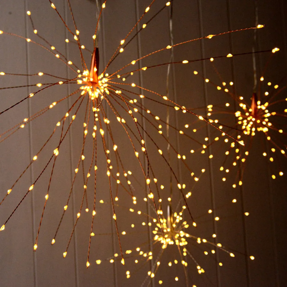 Garland Solar Powered Hanging Fairy String Lights 200 LED DIY Copper