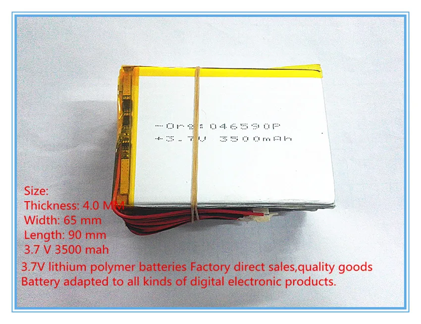 

best battery brand Free shipping 3.7 V 3500MAH 046590 7 inch tablet battery 406590 mah wisdom cool x5 Newman T7S HKC