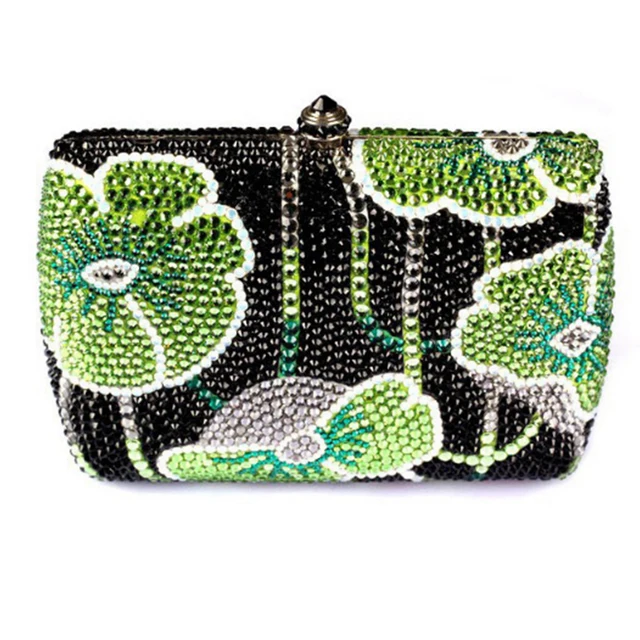 $US $96.04 Luxury Rhinestone Women Evening Clutch Bags Flower Fashion PLAIN Clutches Rhinestone Crystal Clutch Bag for Female Hangbag bag