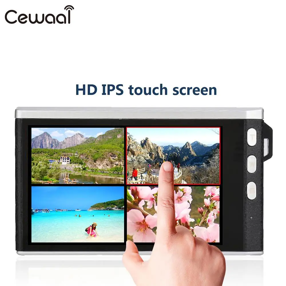 Camcorder HD Camera IPS Touch Screen 24MP CMOS Support SD Card Highly Sensitive High Performance DSLR 12X optical zoom camera