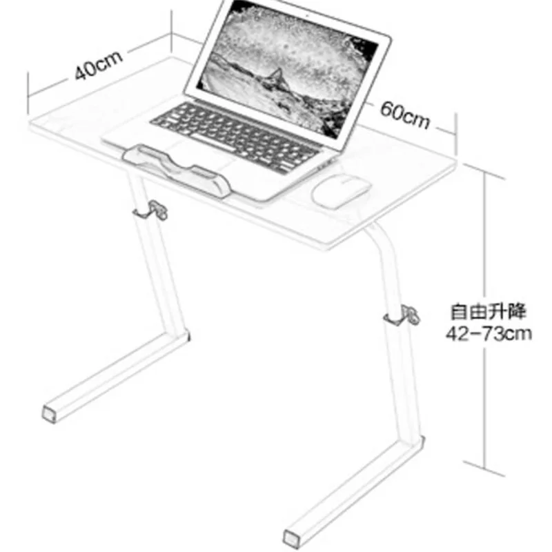 60*40 см 360 градусов Поворот высота-регулируемый стол для ноутбука с цветочным принтом Ноутбук Настольная стойка для смартфона стол современный компьютерный стол