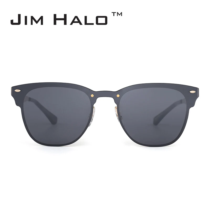 

Jim Halo Mirrored Rimless One Piece Horned Rimmed Metal Integrated Sunglasses Women Men Frameless Sun Glasses Female Male Oculos