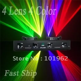

wholesale 360mw 4 lens RGYV laser party light dj stage lighting show