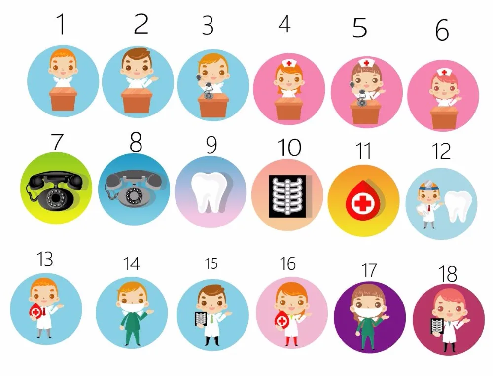 

sorted dentist Retractable id badge reel 10pcs/lot