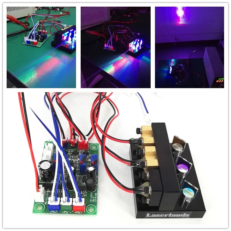300mw RGB Red Green Blue Combined laser Mini White Laser Module Stage Lighting