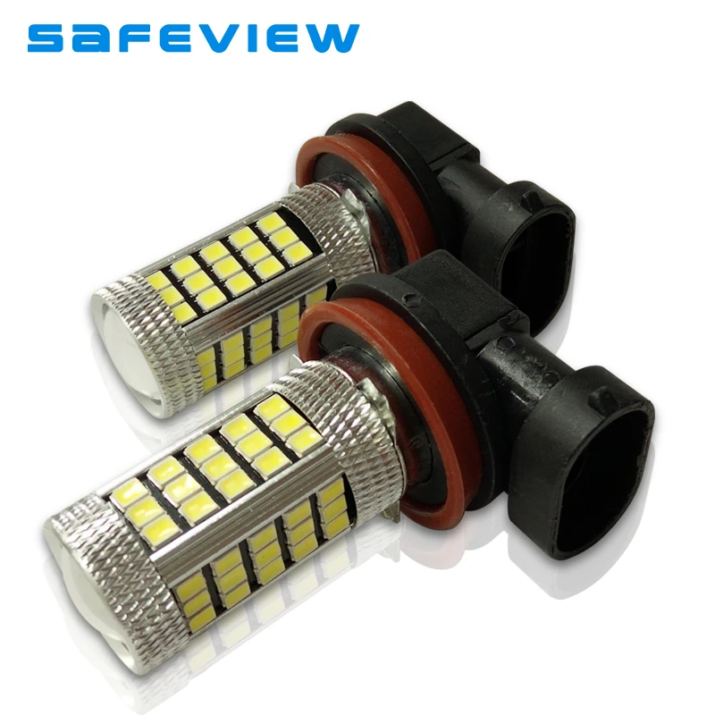 2 шт. светодиодный туман вождения ДРЛ лампы H8 H9 H11 66 SMD 2835 фишек дневного света