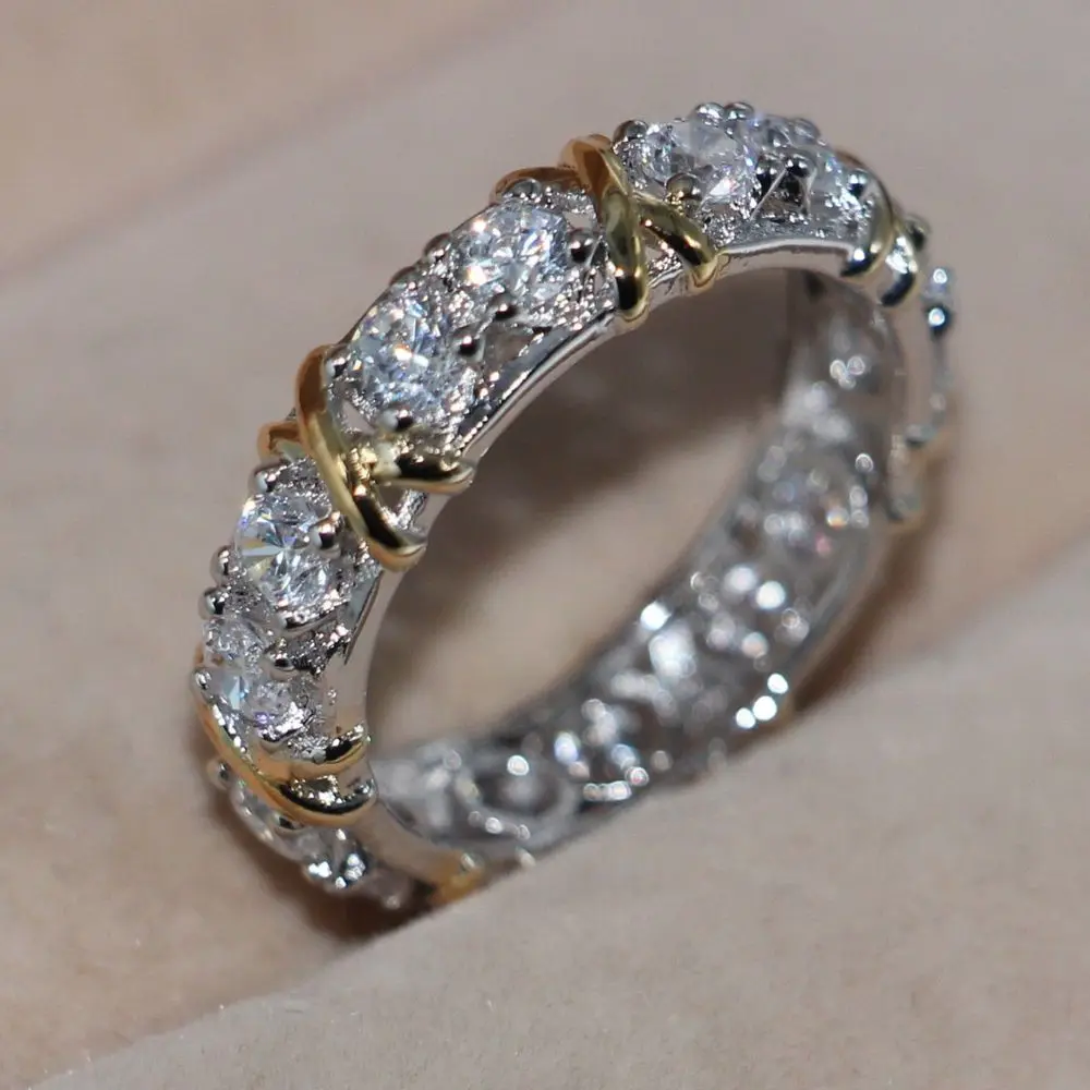 size 5 11 wholesale fashion jewelry handmade 925 sterling silver filled white gold overlay 5a cz gem wedding cross ring gift - Wholesale Wedding Rings size 5 11 wholesale fashion jewelry handmade 925 sterling silver filled white gold overlay 5a cz gem wedding cross ring gift - Wholesale Wedding Rings