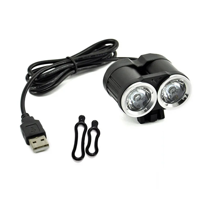 True 2000LM 2 X XM-L T6 LED USB Waterproof Lamp Bike Bicycle Headlight New arrival 2019 Cycling lights *30