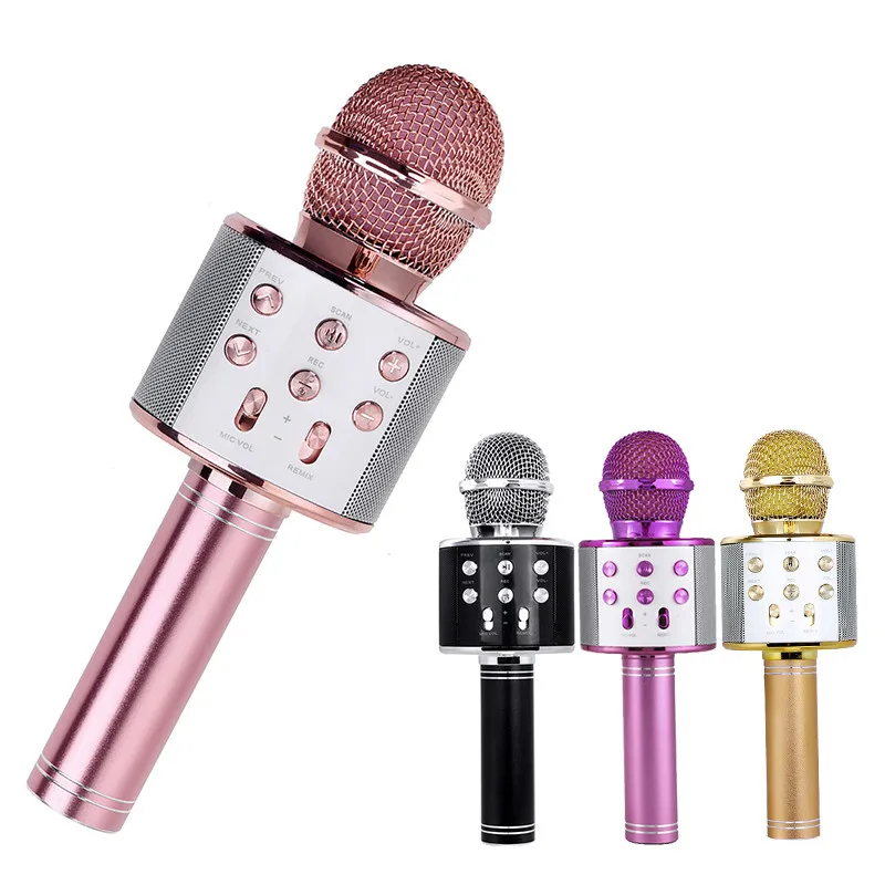 

Professional Bluetooth Wireless Microphone Karaoke Microphone Speaker Handheld Music Player MIC Sing Recorder KTV Microphone Z2