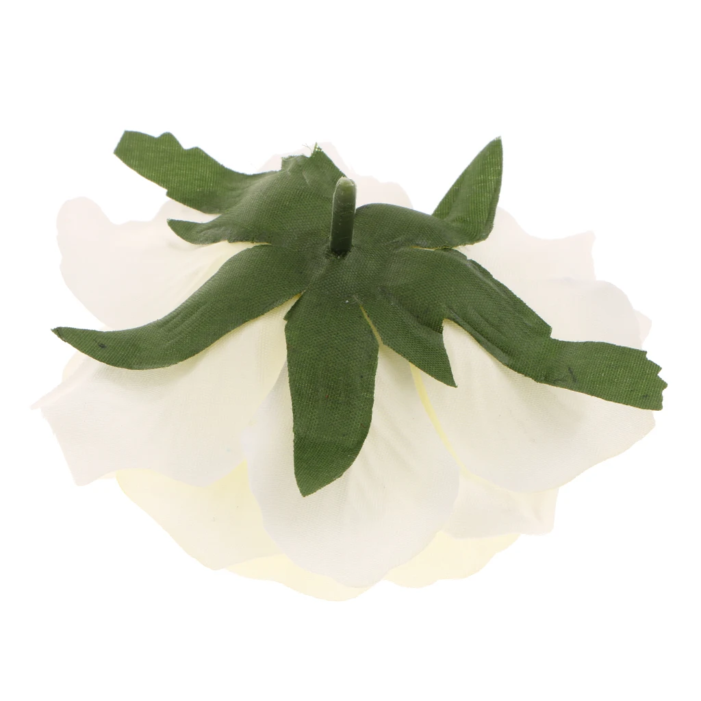 5Pcs Silk Rose Heads Artificial Flower for Wedding Bride Bouquet Party Background Decor DIY Crafts Supplies Photo Props