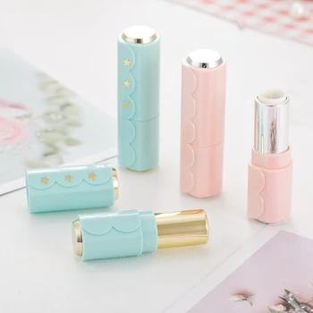 

10/30/50pcs 12.1mm Plastic Pink Empty Cosmetic Lipstick Refillable Container, Makeup Lip Balm Green Tube, Lip Rouge Sub Bottle