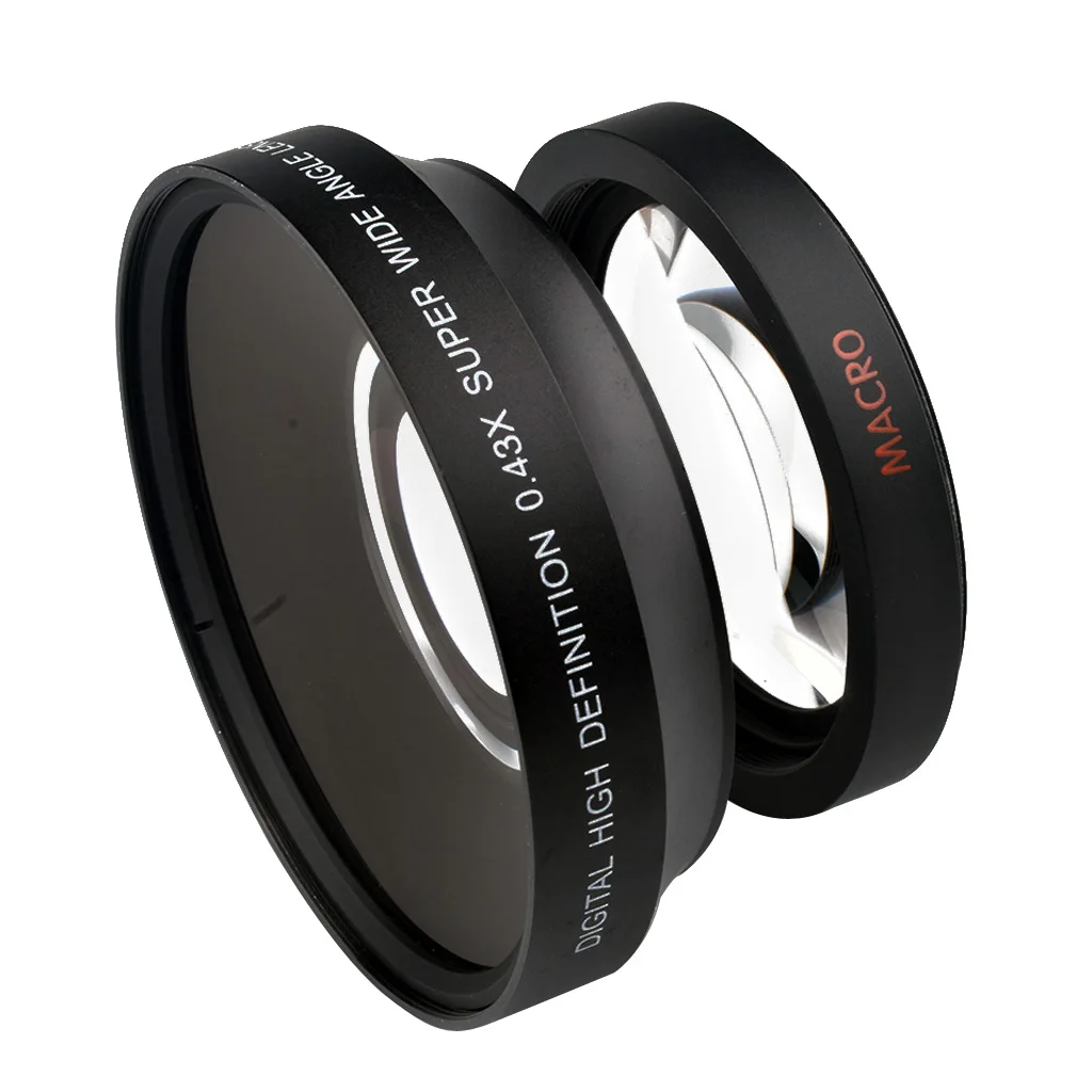 72mm 0.43X Super Wide Angle & Macro Lens for Panasonic HPX170 HMC150 DVX100