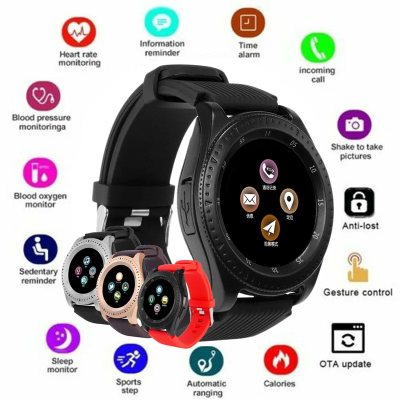 

Z4 Touch Screen Bluetooth Smart watch Fitness Tracker Smartwatch With Camera SIM Card Phone Watch Multifunction Smart Bracelets
