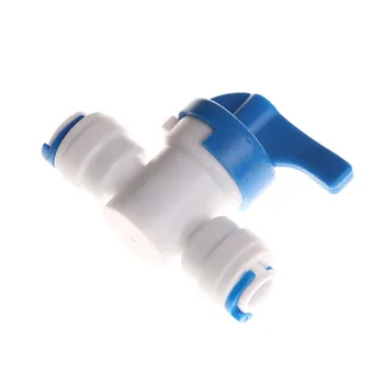 

One Piece RO Water Reverse Osmosis 1/4'' Inline New Ball Valve Quick Connect Shut off