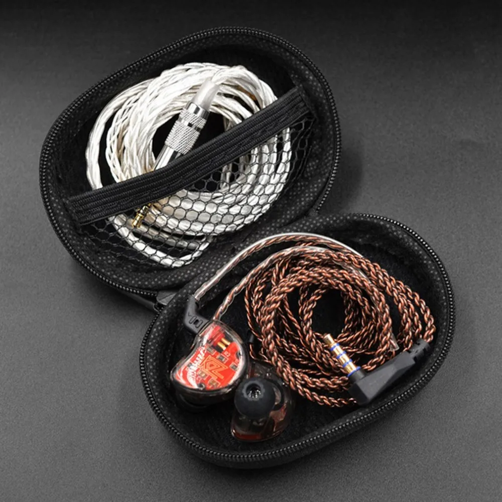 

Headphone Storage Bag Pu Leather Bag Portable Waterproof And Dustproof Shockproof Digital Wire Headset Protection Package