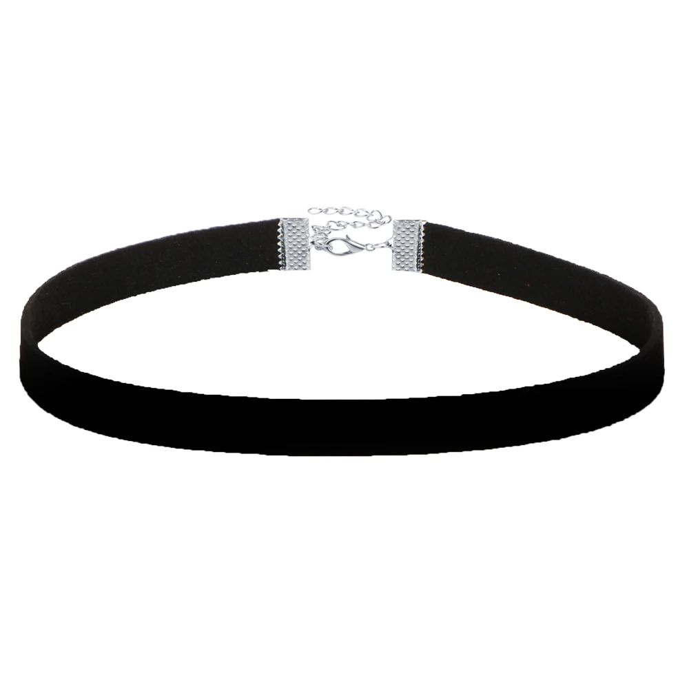 Женский комплект из колье и черного цвета в готическом стиле|gothic chokers|fashion chokerleather