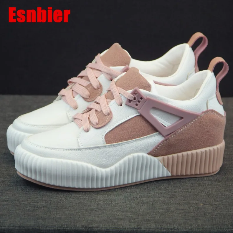 

2019 Spring New Women Casual Shoes Fashion Platform Women Shoes Lace-Up Ladies Sneakers Women Tenis Feminino Women Sneakers