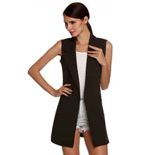 Big Size Summer Autumn Coast Women Sleeveless Trench Coat Long Cloak Cardigan Abrigos Mujer Casaco Feminino J76