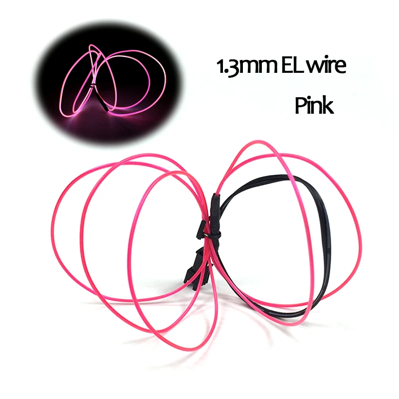 

10 Colors Choose 1.3mm Flexible EL Wire can be bent into any shape Neon Light Not Include The Controller For Car Moulding Decor