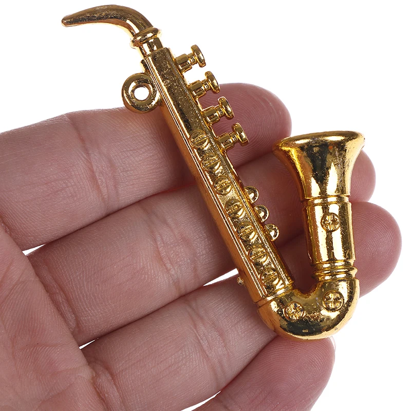 Mini Plastic Instrument Good Gift For Friends Collecting Gold Christmas Tree Hanging Xmas Decor Musical